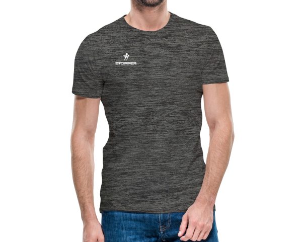 CAMISETA AMORELA HOMBRE GRIS LOBO