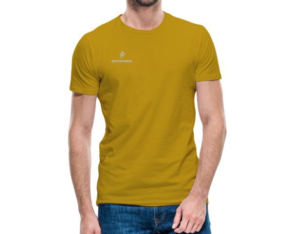 CAMISETA AMORELA HOMBRE MOSTAZA