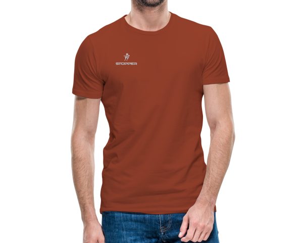 CAMISETA AMORELA HOMBRE TERRACOTA