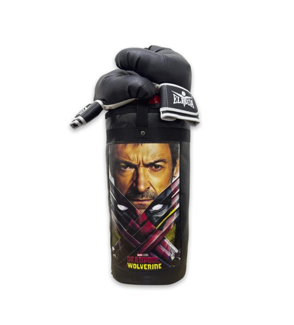 KIT BOXEO SACO + GUANTES INFANTIL DEADPOOL