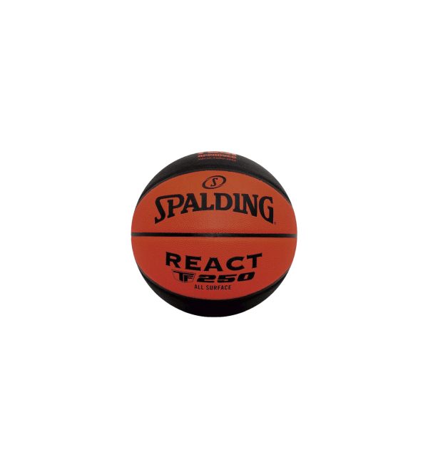 BALÓN SPALDING DE BASKETBALL REACT FIBA TF 250 250 #7-NARANJA